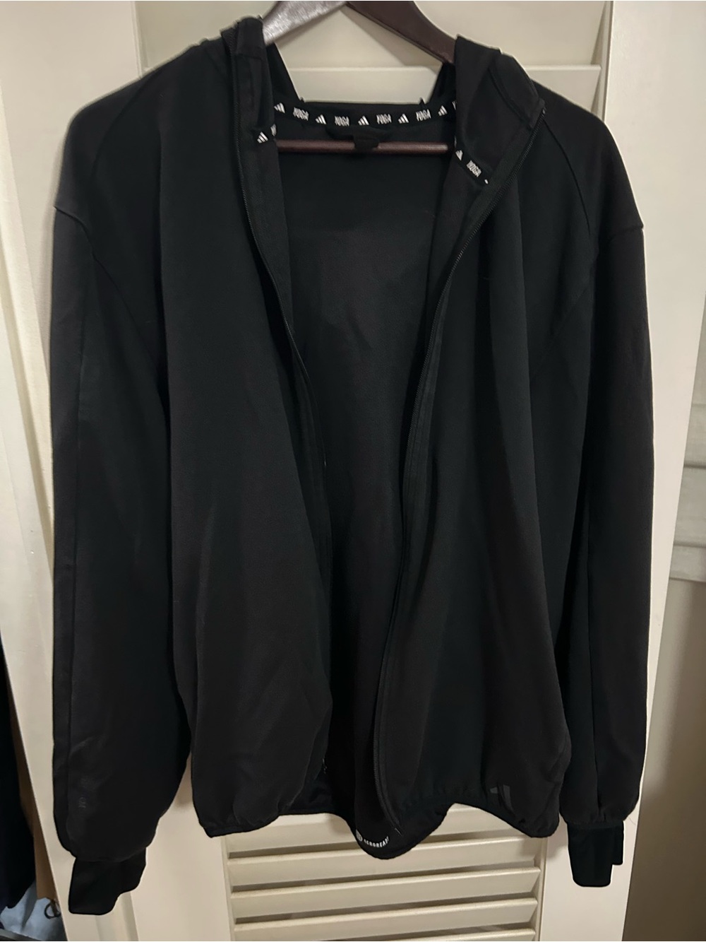 adidas Black Full‑Zip Hooded